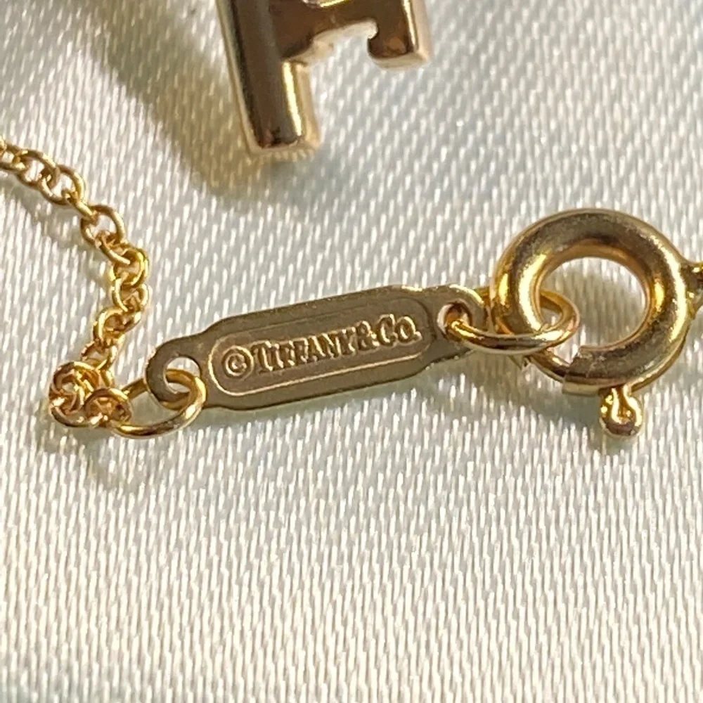 Tiffany & Co. Heart Key Necklace 18K Rose Gold 16” 28mm - Picture 4 of 7